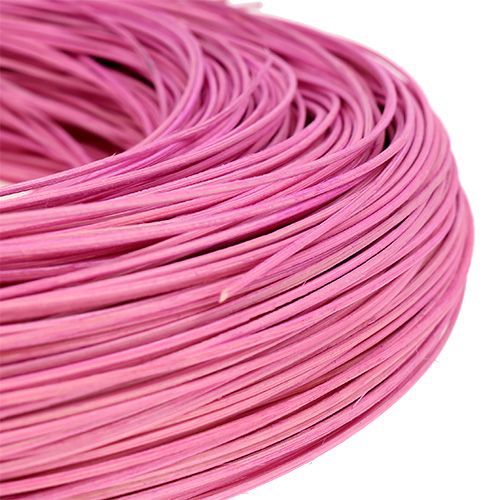 Floristik24 Cana de vime rosa claro Ø 1,3 mm 250g