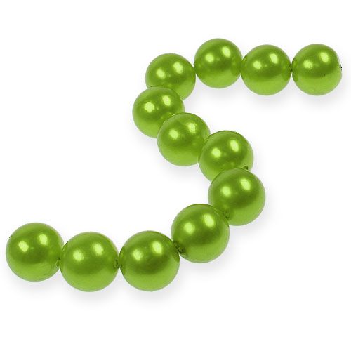Floristik24 Contas decorativas Ø2cm verde maçã 12 un