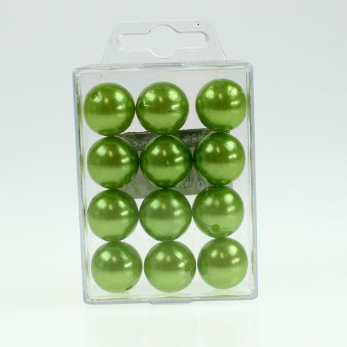 Itens Contas decorativas Ø2cm verde maçã 12 un