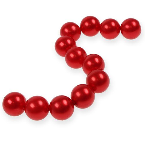 Itens Contas decorativas Ø2cm vermelhas 12 un