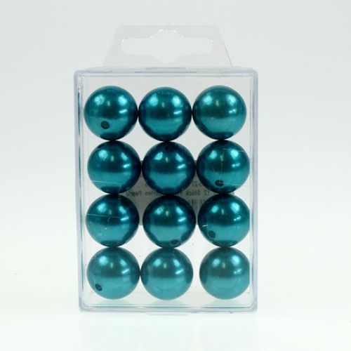 Itens Contas decorativas Ø2cm turquesa 12 un