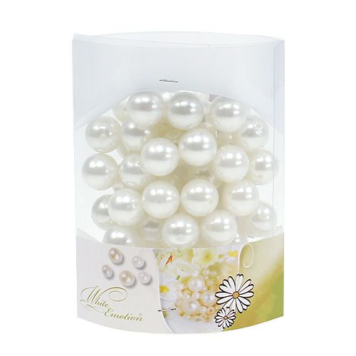 Floristik24 Pérolas brancas Ø20mm 200g 50pcs