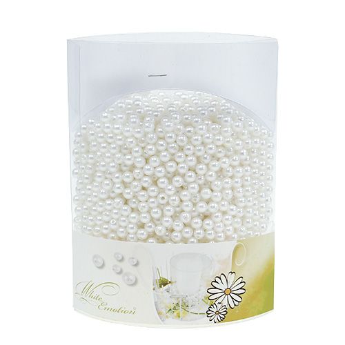 Floristik24 Pérolas brancas Ø6mm 200g