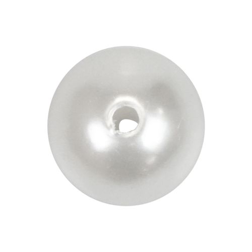 Floristik24 Contas decorativas para enfiar contas artesanais brancas 8mm 300g