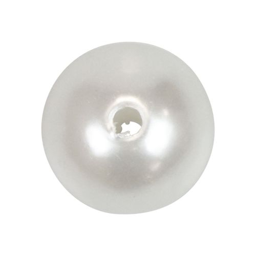 Floristik24 Contas decorativas para enfiar contas artesanais brancas 12mm 300g