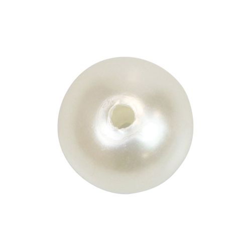Contas para enfiar contas artesanais branco creme 6mm 300g