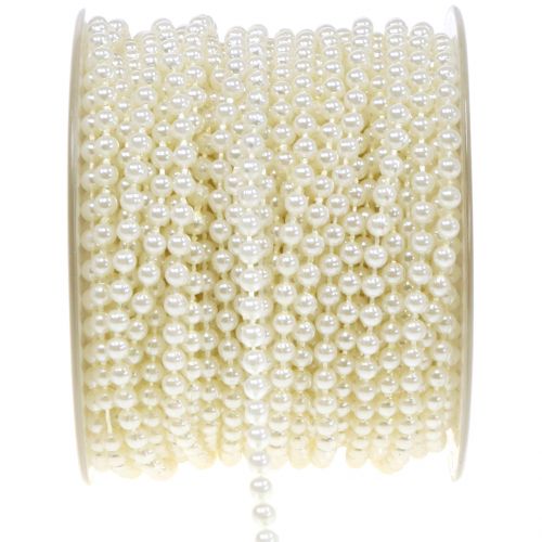 Cordão pérola creme 4mm 20m