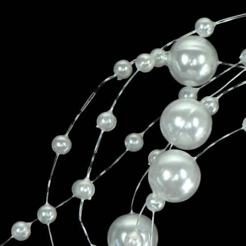 Colar Pérola Branco Ø3 - 8mm L3m