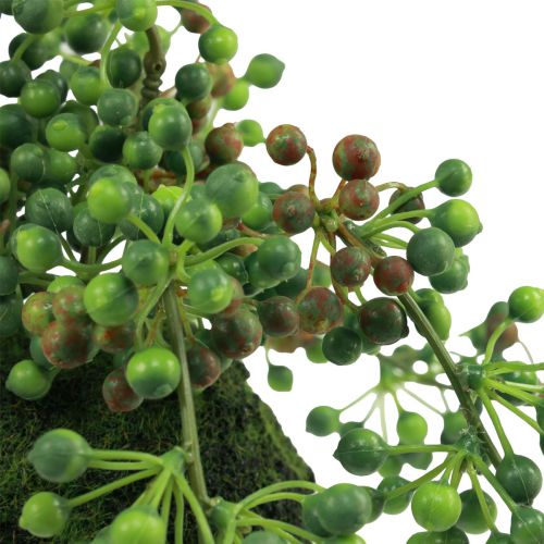 Itens Fio de contas bola de musgo artificial plantas artificiais verde 38cm