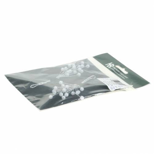 Floristik24 Ramo de pérola champanhe C18cm 2 un