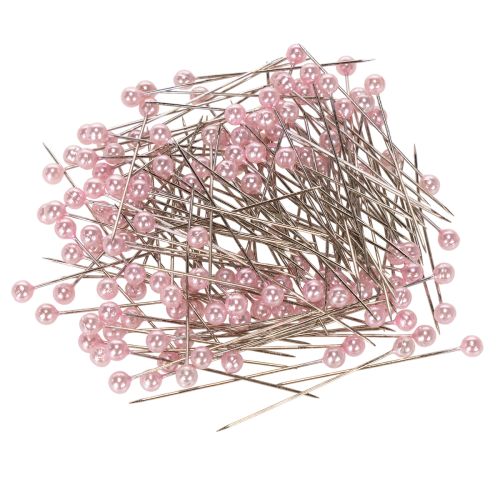 Itens Agulhas com ponta de pérola rosa Ø4mm 4cm 150 unidades