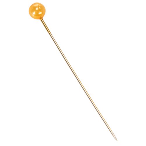Alfinetes com cabeça de pérola laranja para arranjos florais, Ø4mm, 40mm, 150 peças | Floristik24.pt