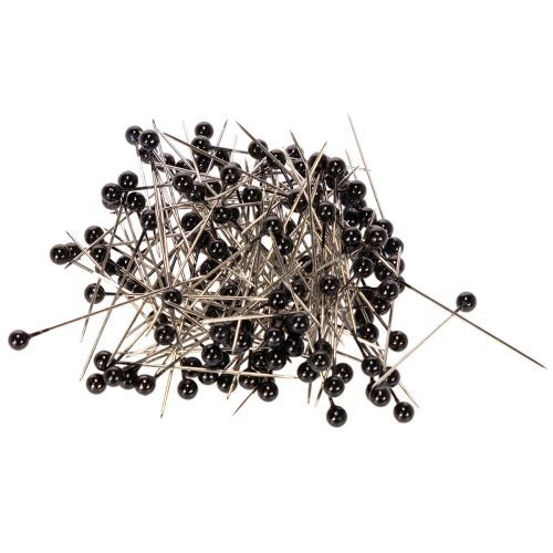 Alfinetes florais com cabeça de pérola preta, Ø4mm, 40mm, 150 peças comprar | Floristik24.pt