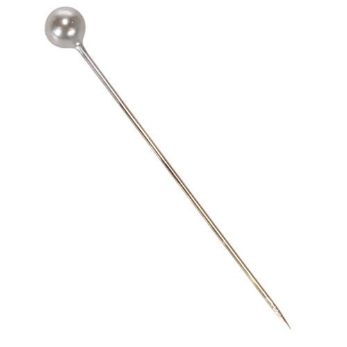 Alfinetes decorativos e para arranjos florais com cabeça de pérola, prateados, Ø4mm, 40mm, 150 peças | Floristik24.pt