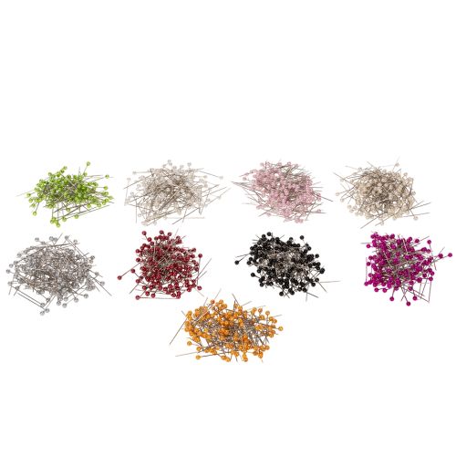Alfinetes com cabeça de pérola Ø4mm 40mm várias cores MASTER comprar | Floristik24.pt