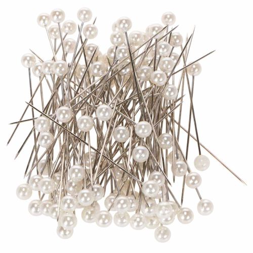 Alfinetes com cabeça de pérola Ø6mm 65mm Branco comprar | Floristik24.pt