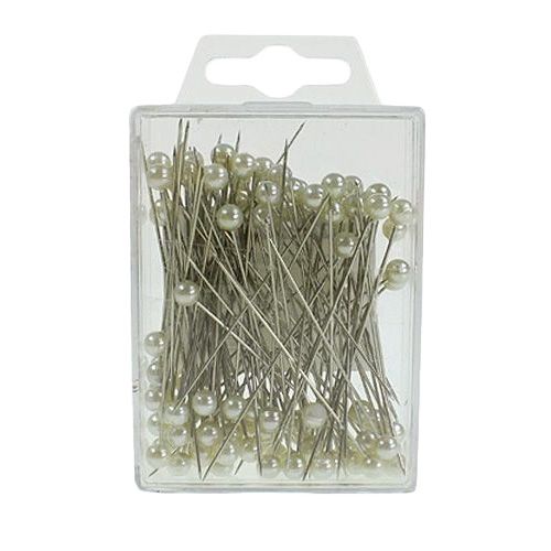 Itens Alfinetes de cabeça de pérola Ø4mm 40mm Champanhe