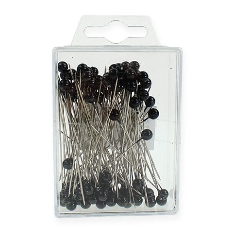 Itens Pinos de miçangas Ø6mm 65mm Preto