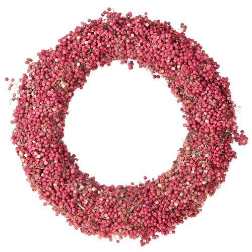 Coroa de pimentas coroa de bagas de pimenta rosa coroa seca Ø30cm