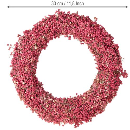 Itens Coroa de pimentas coroa de bagas de pimenta rosa coroa seca Ø30cm