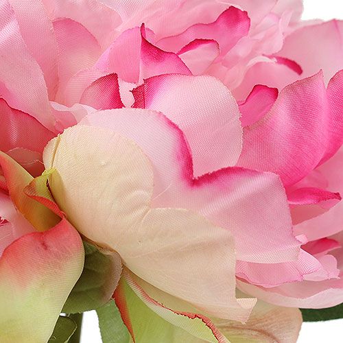 Floristik24 Peônias com botão rosa L30cm 2pcs