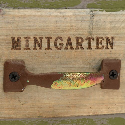 Floristik24 Planta gaveta de madeira 11,5 cm x 11 cm