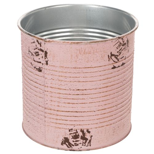 Itens Vaso de plantas, rosa antiga, caixa de metal decorativa, vintage, Ø15,5cm A15cm