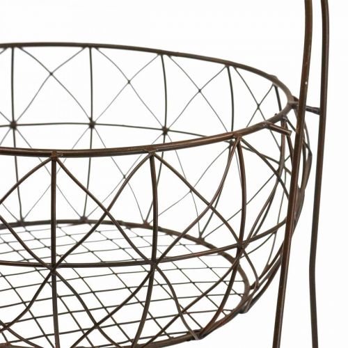 Itens Suporte para cesta de metal vintage Plant Etagere, 2 camadas, 62 cm