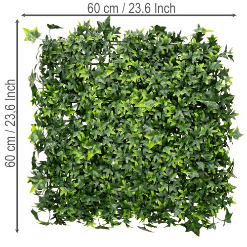 Tapete de hera artificial verde 60x60 cm para decoração de parede | Floristik24.pt