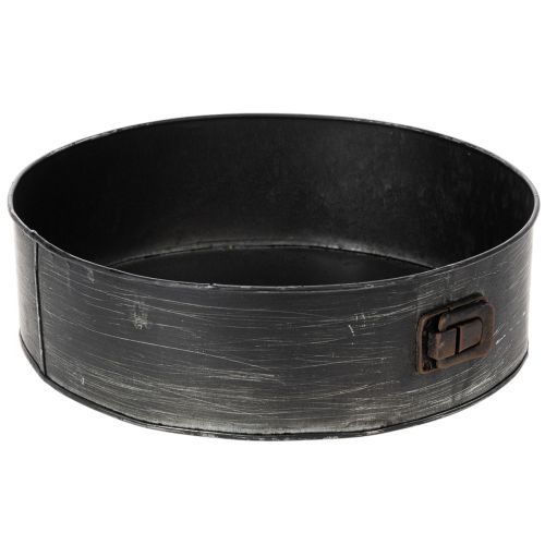 Floristik24 Vaso de plantas, forma decorativa para assar, forma de fundo removível para plantio, decoração em metal Ø24cm A7,5cm