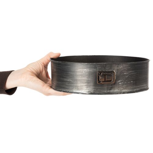 Itens Vaso de plantas, forma decorativa para assar, forma de fundo removível para plantio, decoração em metal Ø24cm A7,5cm