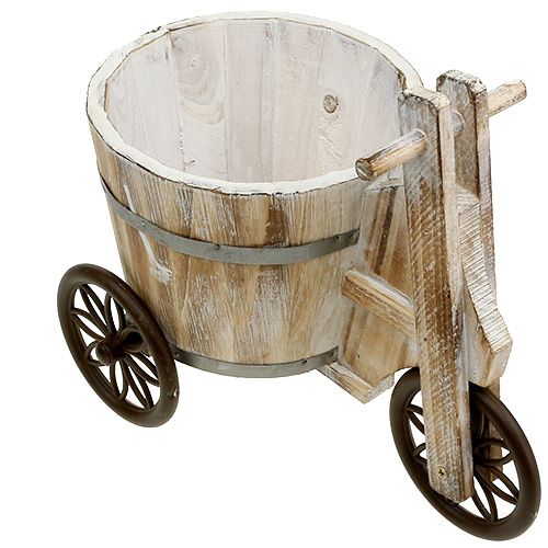Floristik24 Triciclo plantador branco H25cm