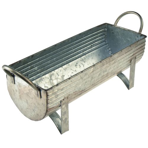 Floristik24 Calha para plantador metálica L44cm/37,5cm conjunto de 2