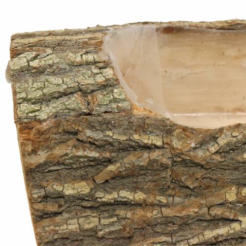 Floristik24 Plantador de madeira de olmo 29cm x 11cm H10cm