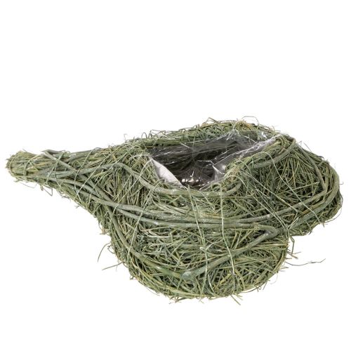 Coração de planta natural para arranjos florais com folha metálica, 25 cm | Floristik24.pt