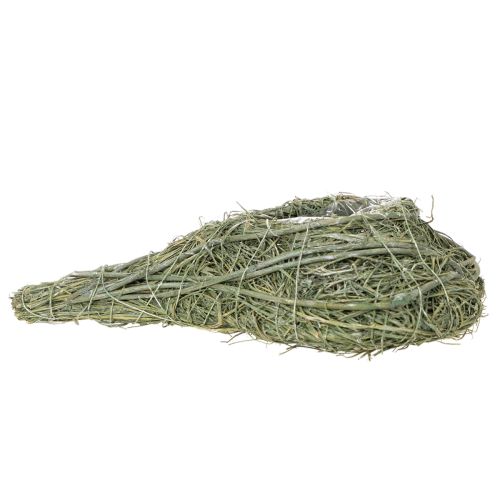 Coração de planta natural para arranjos florais com folha metálica, 25 cm | Floristik24.pt