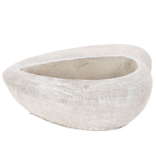 Vaso decorativo em formato de coração, feito de pedra fundida, 17 cm | Floristik24.pt