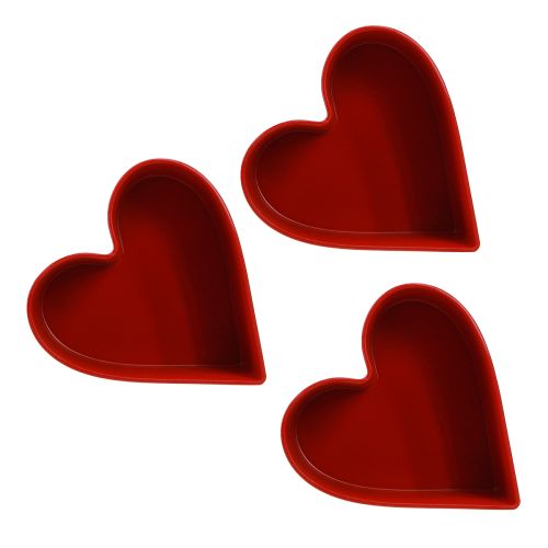 Itens Planta romântica coração planta tigela coração vermelho 15 × 15 × 7 cm 3 unidades