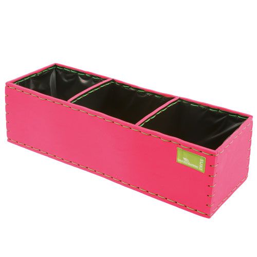 Floristik24 Caixa de plantas rosa 40cm x 14cm x 11cm, 1p