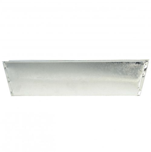 Floristik24 Caixa para plantas floreira metal prata 38x9,5x5cm
