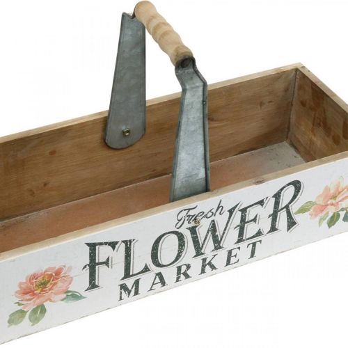 Itens Caixa de plantas, decoração de flores, caixa de madeira para plantio, caixa de flores look nostálgico 41,5×16cm