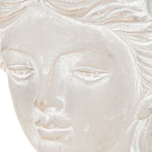 Itens Cabeça de planta antiga em pedra fundida, plantador feminino 12,5×12×20,5 cm