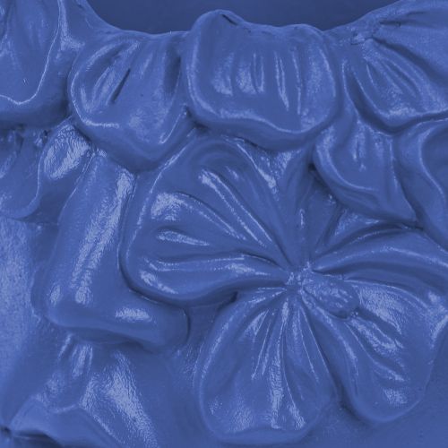 Itens Cabeça de planta Busto de poliresina Plantador Azul 13,5×13×14cm