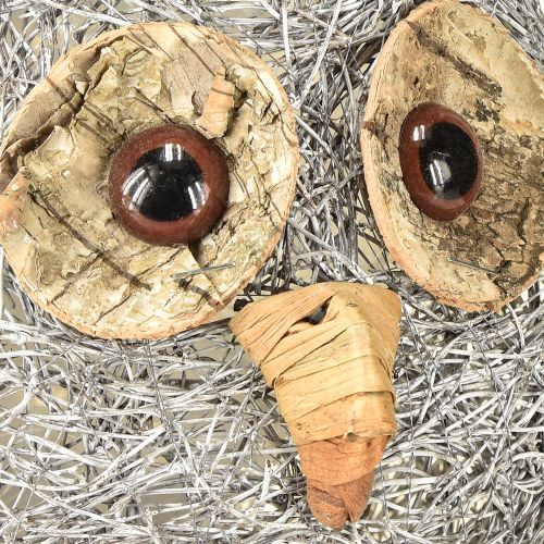 Itens Cesta para plantas coruja trepadeira branco lavado Ø14cm