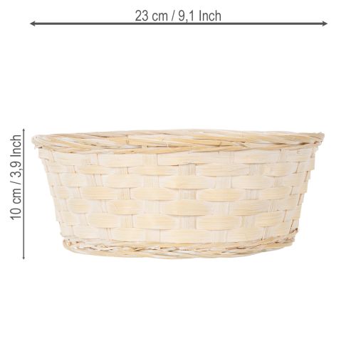 Itens Cesto trançado como elegante decoração floral para a sala de estar, 23 cm, conjunto de 6 peças