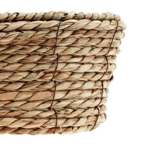 Floristik24 Cesto para plantas cesto de ervas marinhas cesto decorativo oval 32×19×12cm