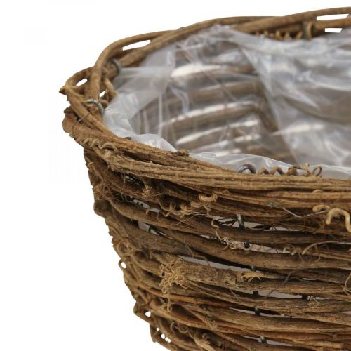 Floristik24 Cesto de plantas vaso de flores vinhas rústicas Ø20/25/28cm conjunto de 3