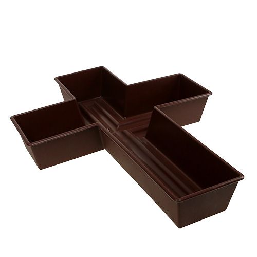 Floristik24 Planta Cruz Marrom 38cm x 50cm, 1Pc