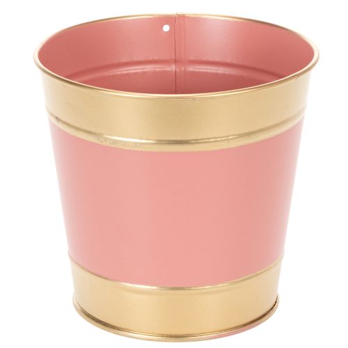 Itens Vaso de metal para plantas/flores, Ø13cm A12cm, conjunto com 4 peças