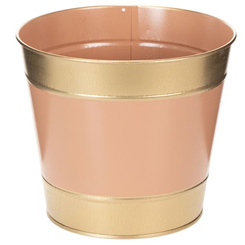 Itens Vaso de metal para plantas/flores, Ø17cm A14,5cm, conjunto com 4 peças